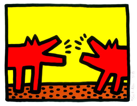 Keith Haring — Pop Shop IV — Plate II, the physical work